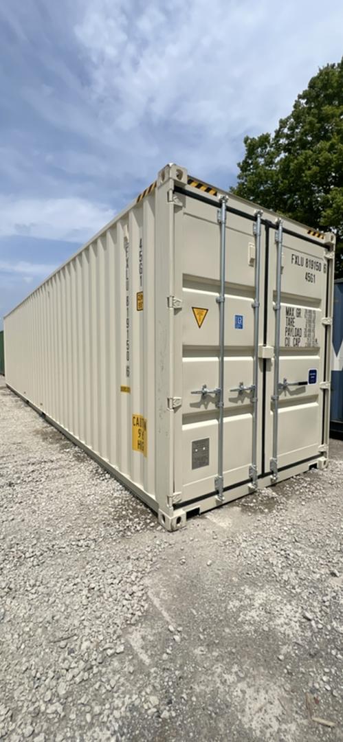 40' High Cube One Trip Double Door Shipping Container in Cincinnati